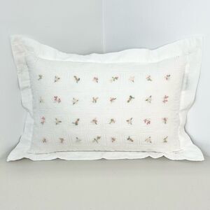 Lauren Ralph Lauren Embroidered Floral Goose Down Rectangular Accent Pillow